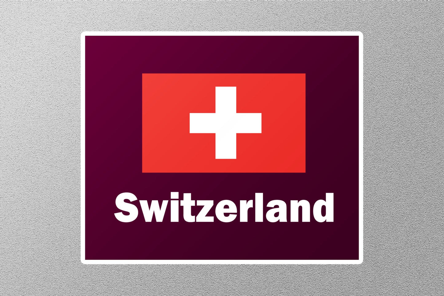 Switzerland Flag Travel Sticker
