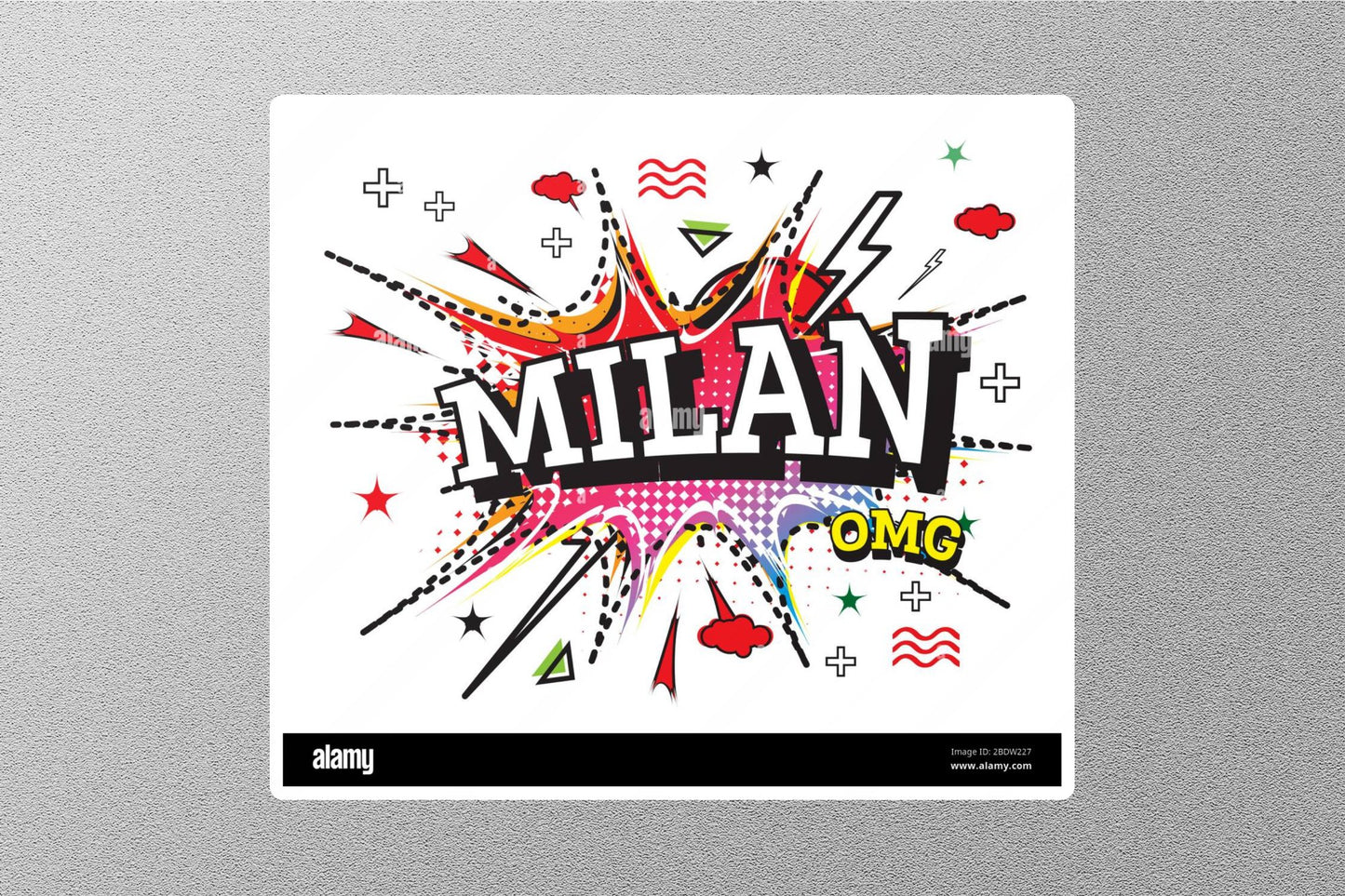Wholesale Milan OMG Travel Sticker