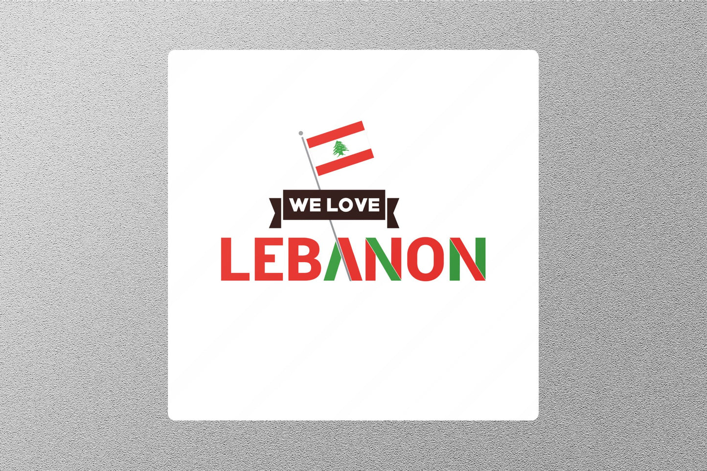 Wholesale We Love Lebanon Travel Sticker