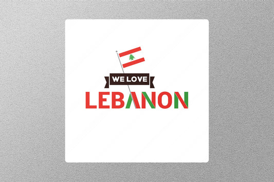 Wholesale We Love Lebanon Travel Sticker