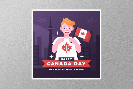 Wholesale Happy Canada Day Travel Sticker