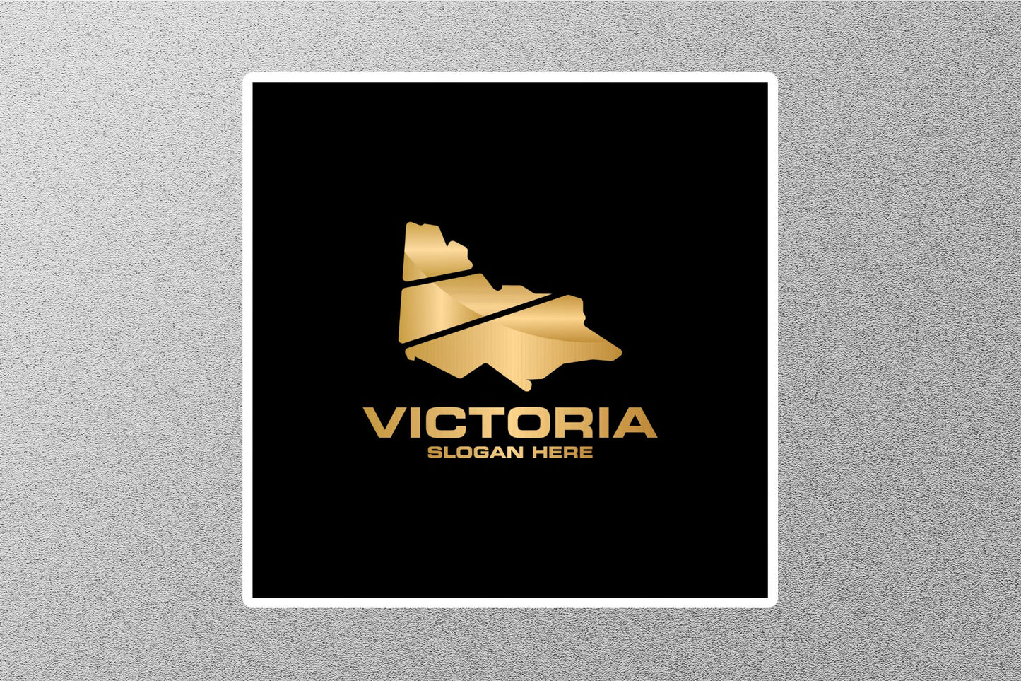Wholesale Victoria Slogan Here Travel Sticker