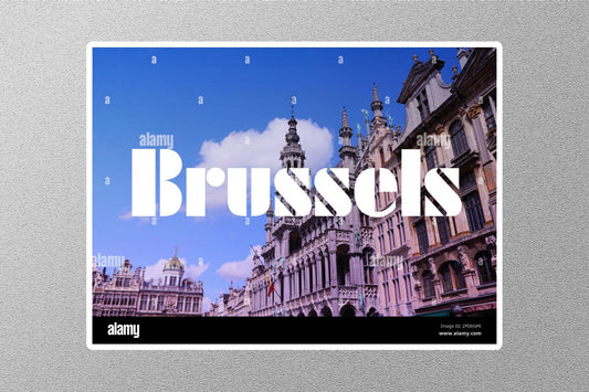 Wholesale Alamy Brussels Travel Sticker