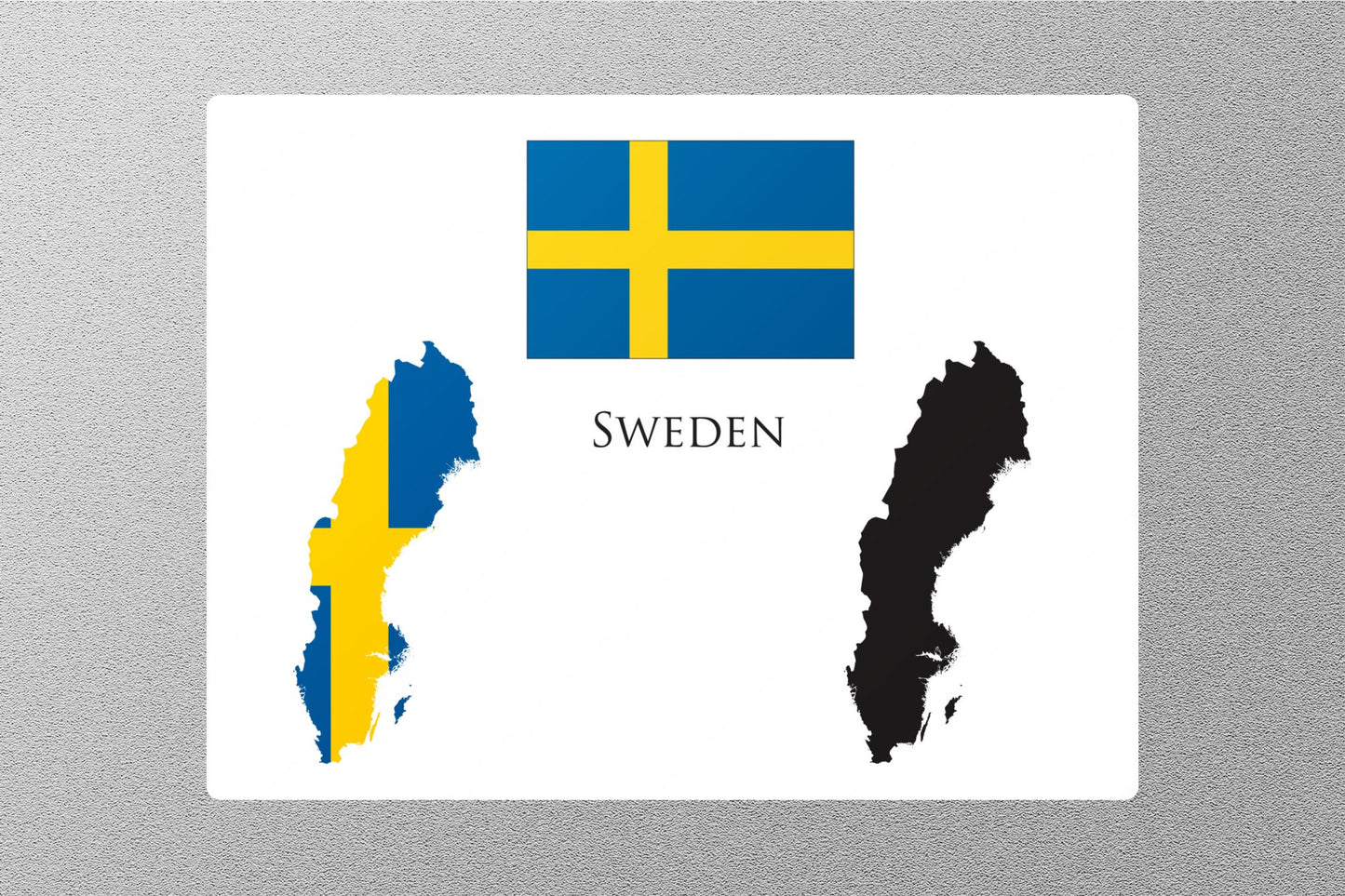 Wholesale Sweden Map Travel Sticker