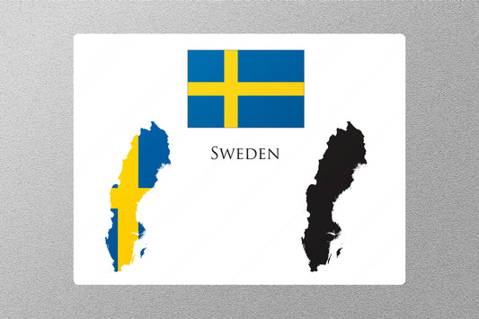 Wholesale Sweden Map Travel Sticker
