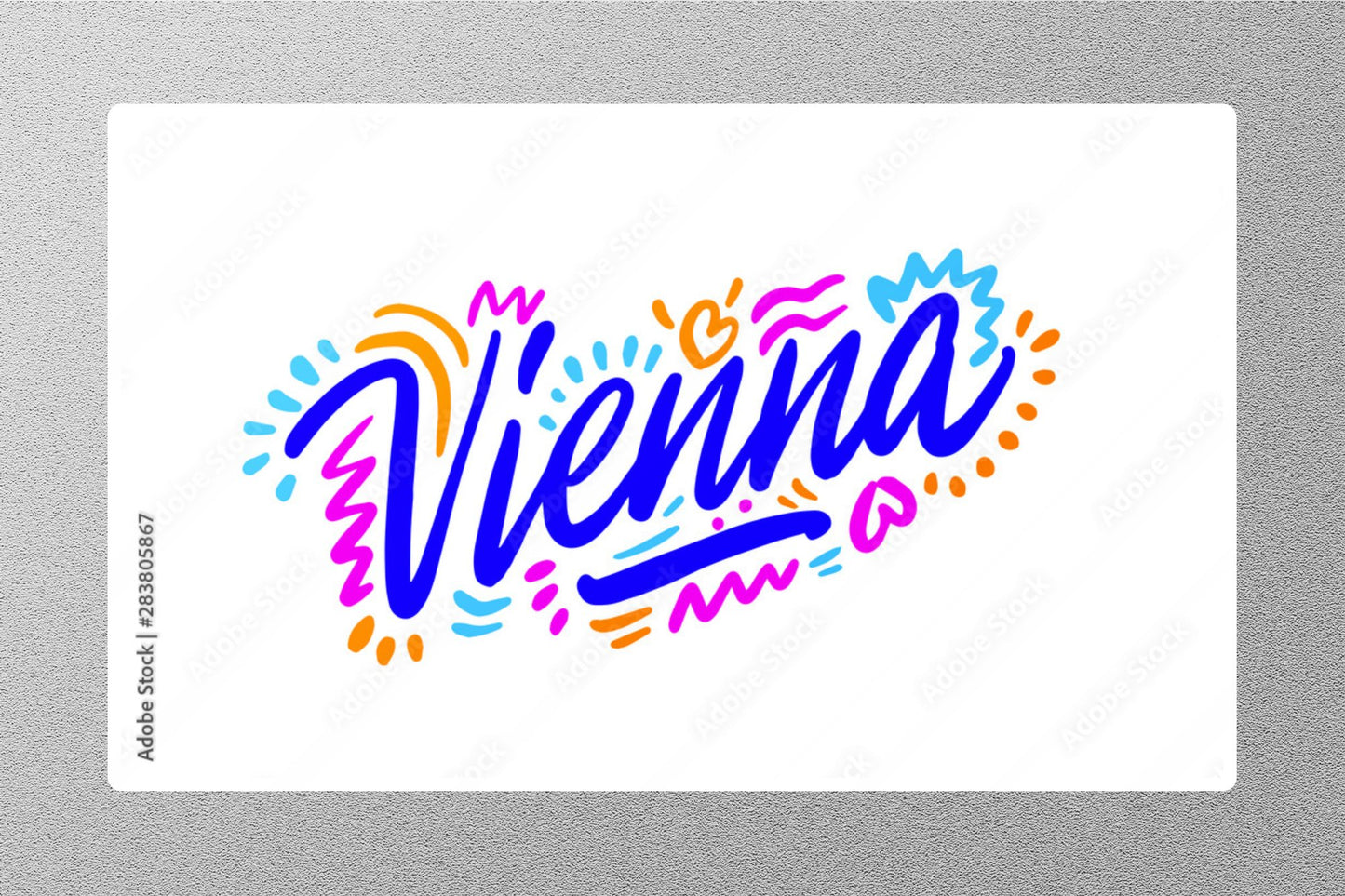 Wholesale Vienna 2 Travel Sticker