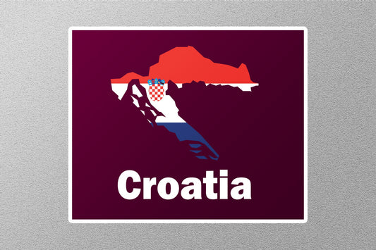 Croatia Flag Travel Sticker