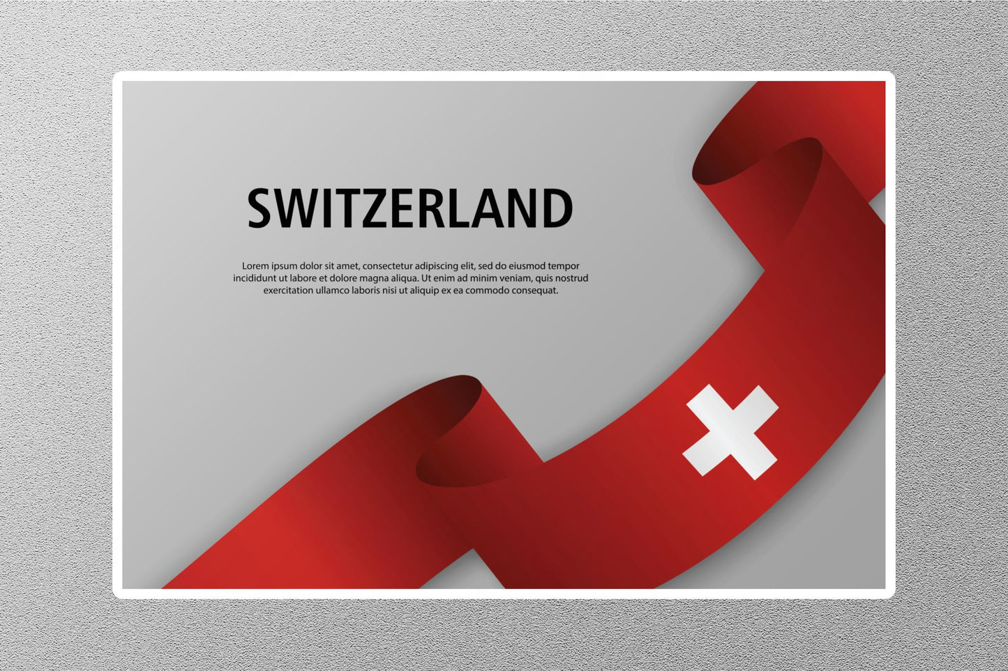 Wholesale Switzerland Travel Sticker