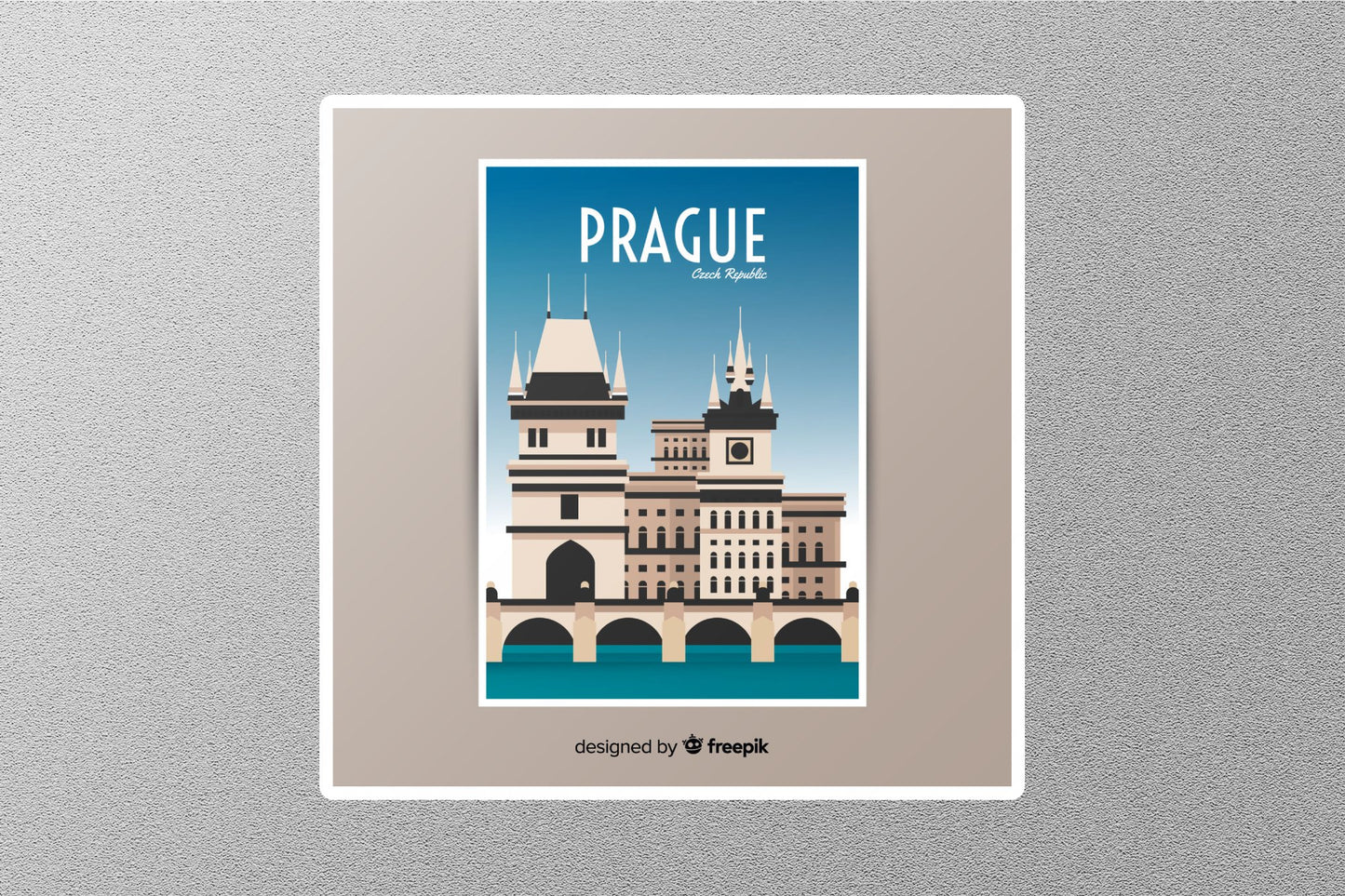 Wholesale Prague 2 Travel Sticker