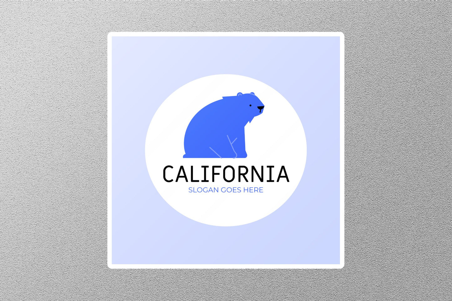 California Slogan Goes Here Travel Sticker