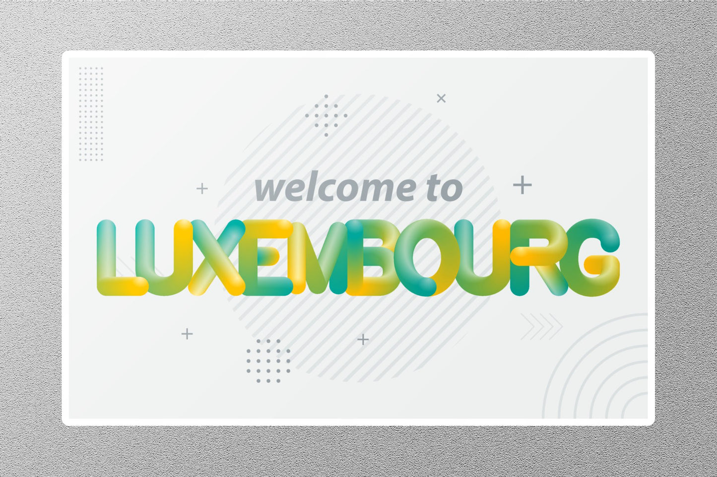 Wholesale Welcome to Luxembourg Travel Sticker