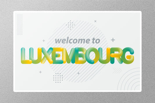Wholesale Welcome to Luxembourg Travel Sticker