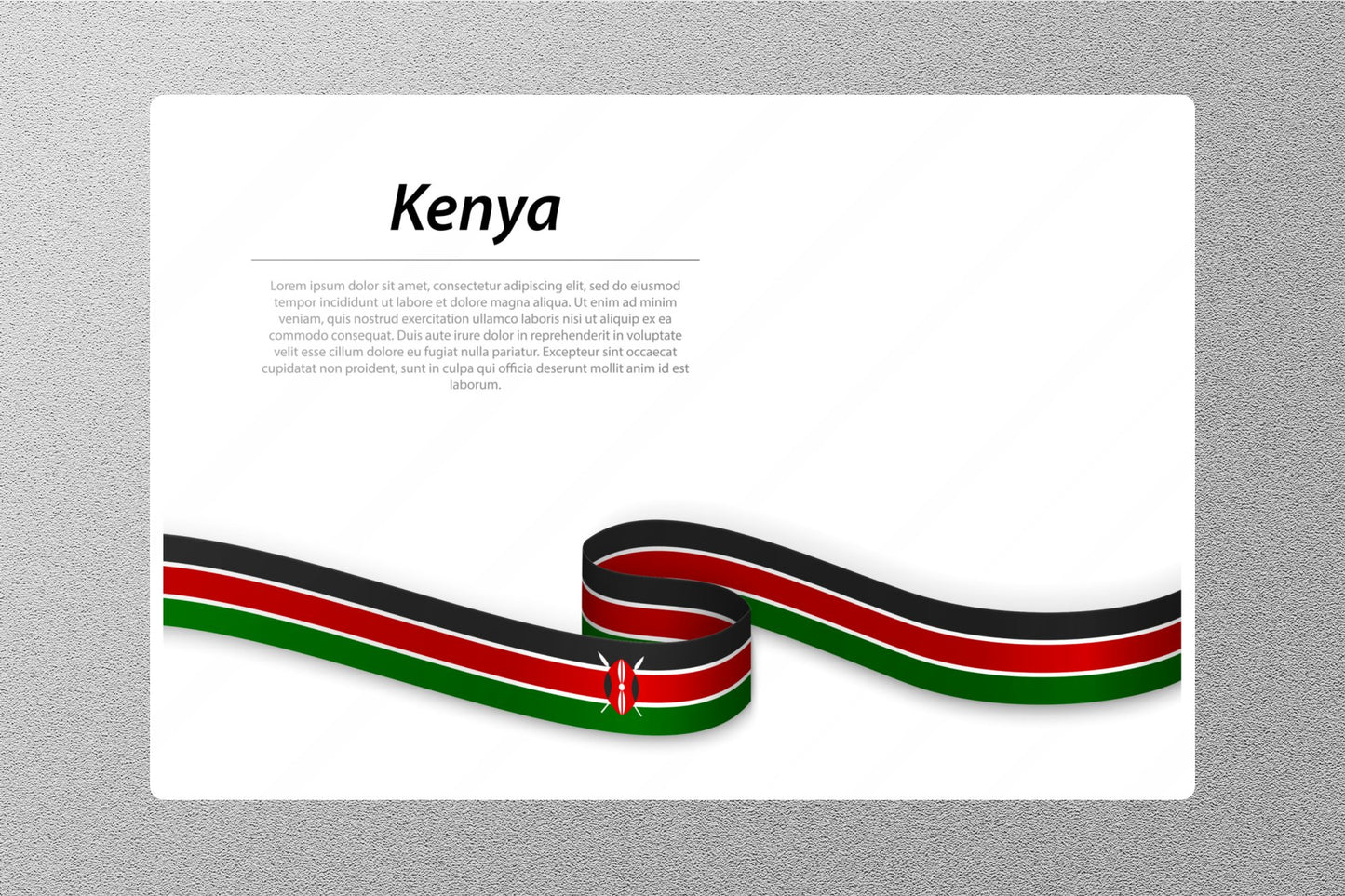 Wholesale Kenya 4 Travel Sticker
