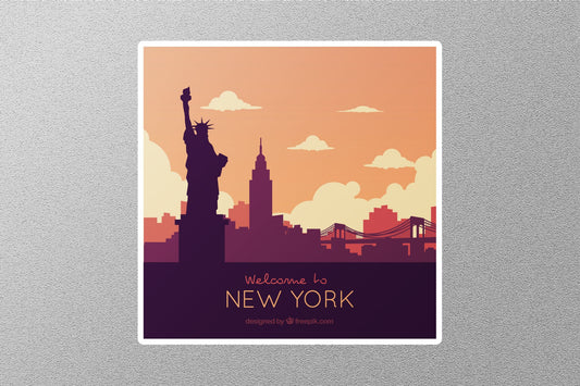 New York Travel Sticker