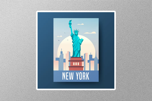 New York 2 Travel Sticker