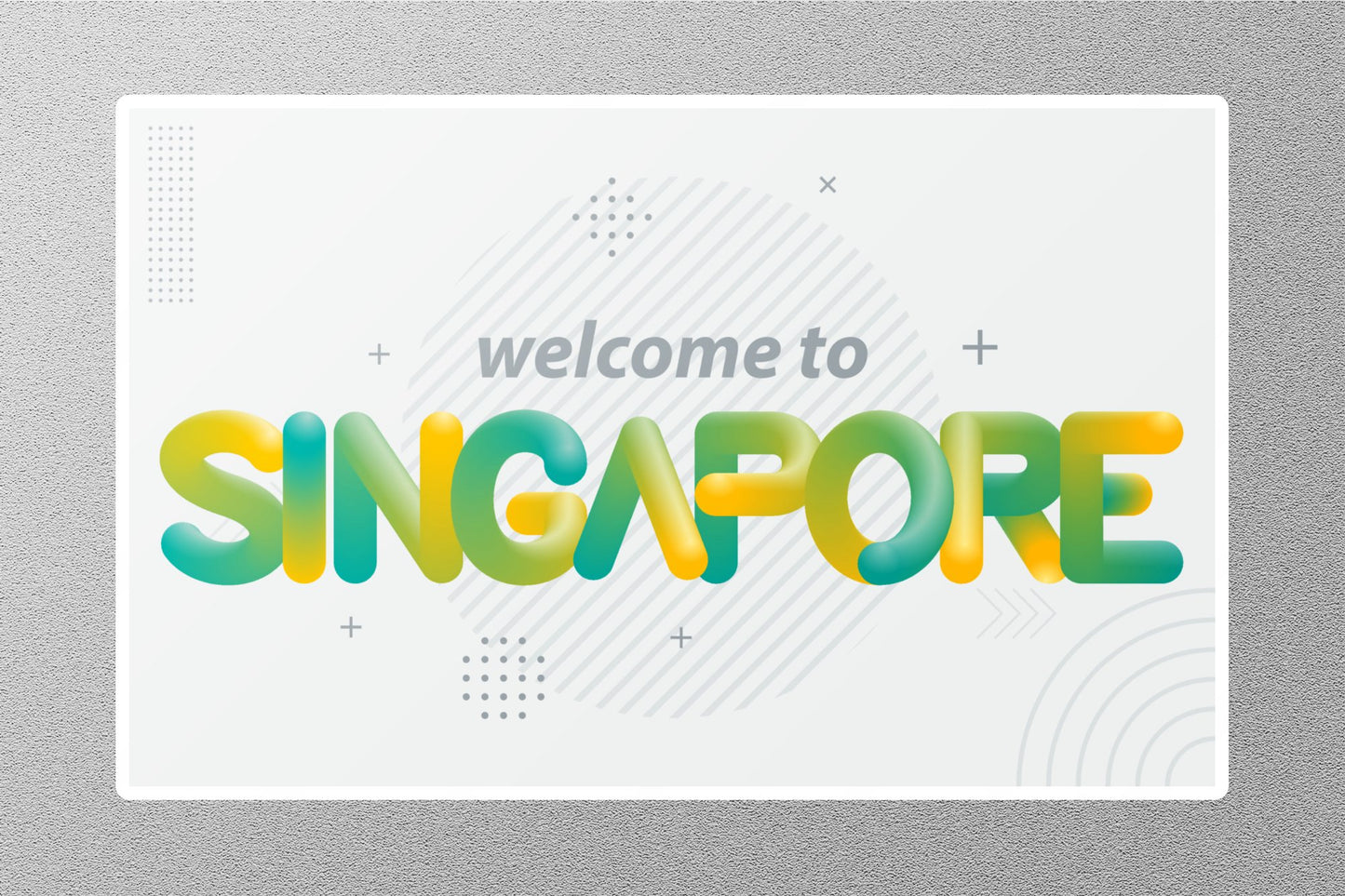 Wholesale Welcome to Singapore Travel Sticker