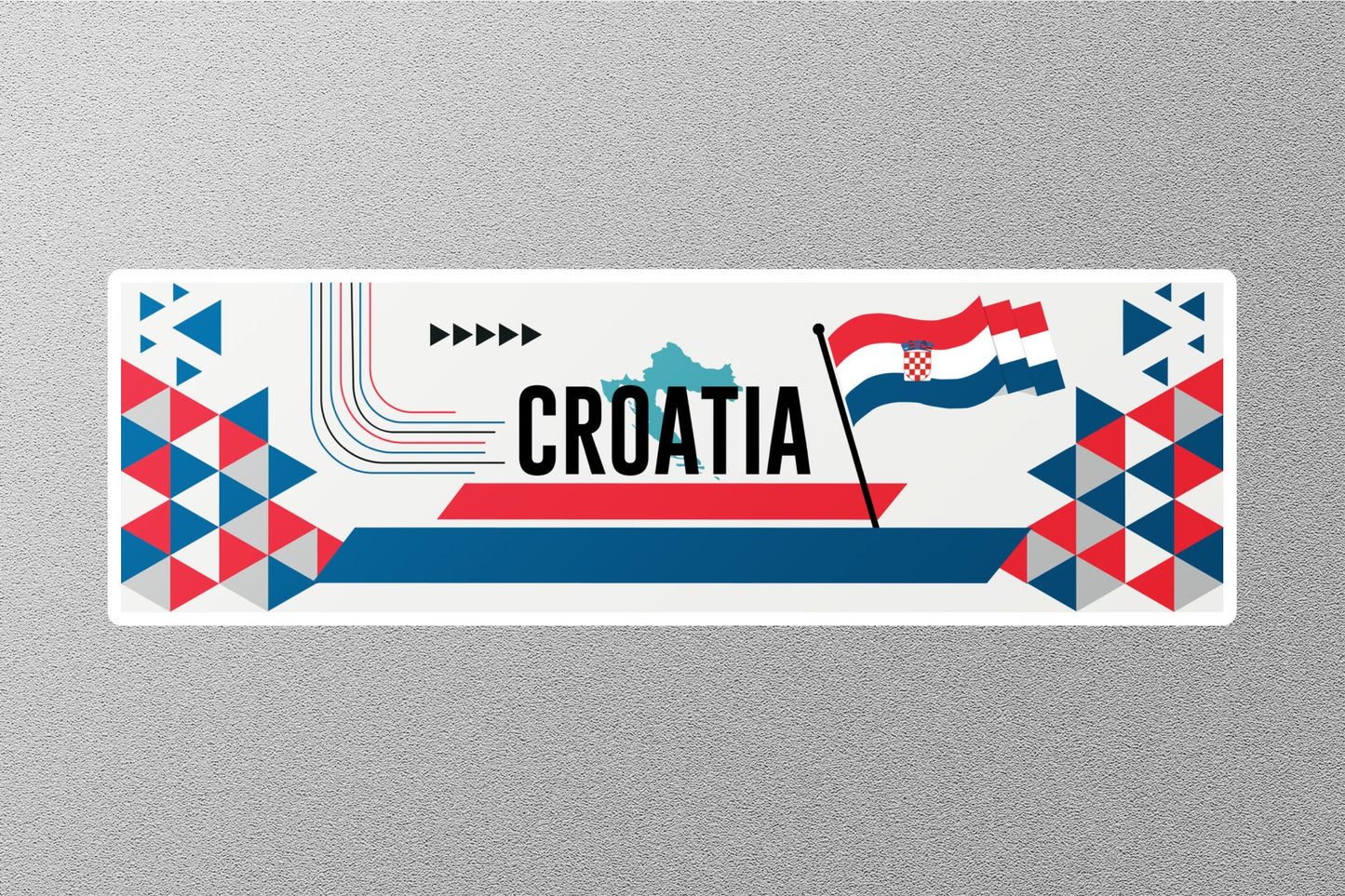 Wholesale Croatia 5 Travel Sticker