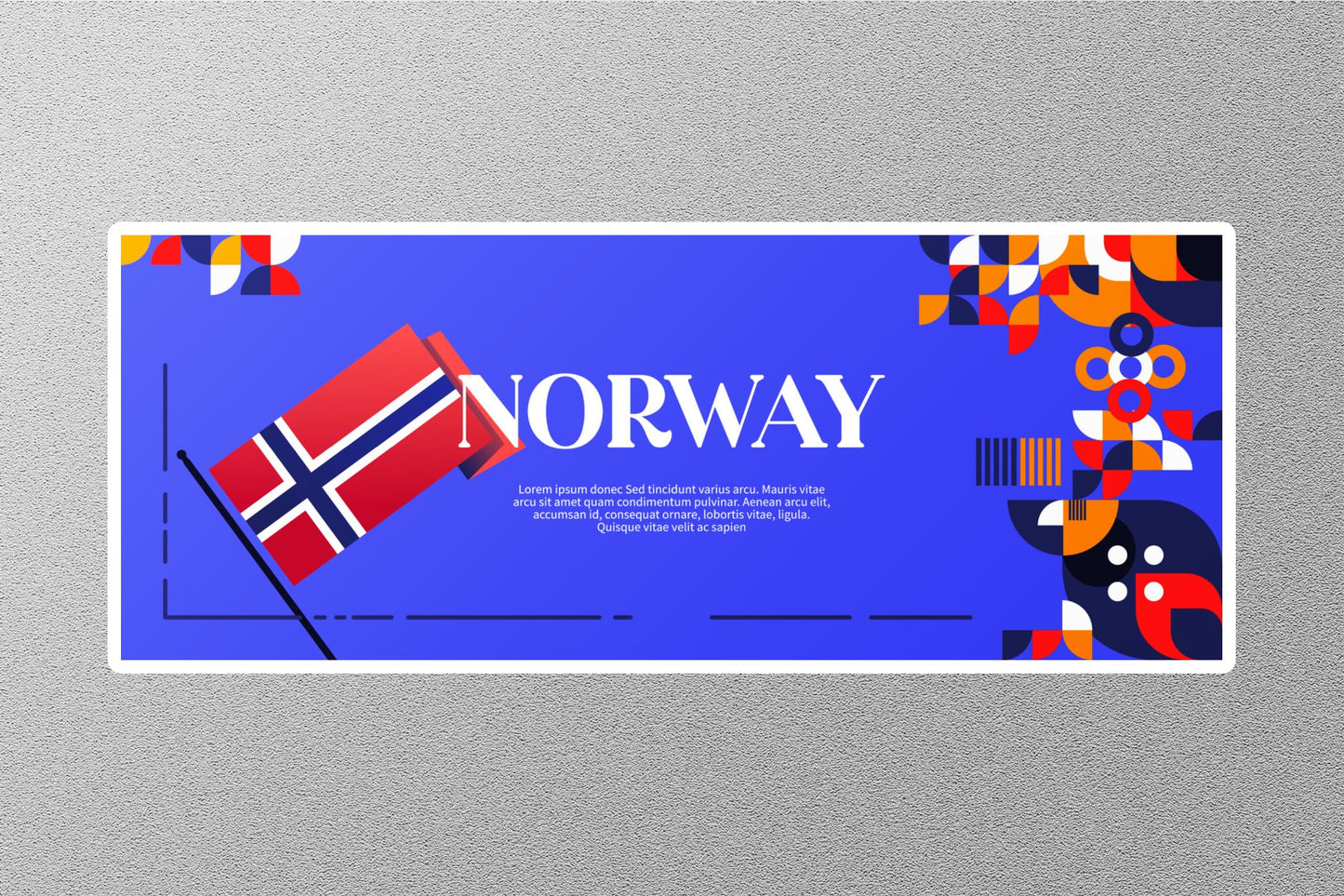 Wholesale Norway 6 Travel Sticker
