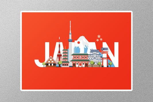 Wholesale Japan 6 Travel Sticker