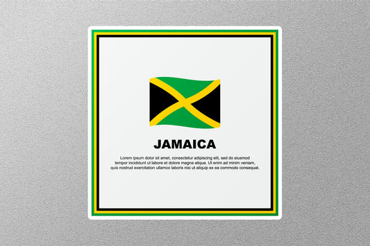 Jamaica Flag 2 Travel Sticker
