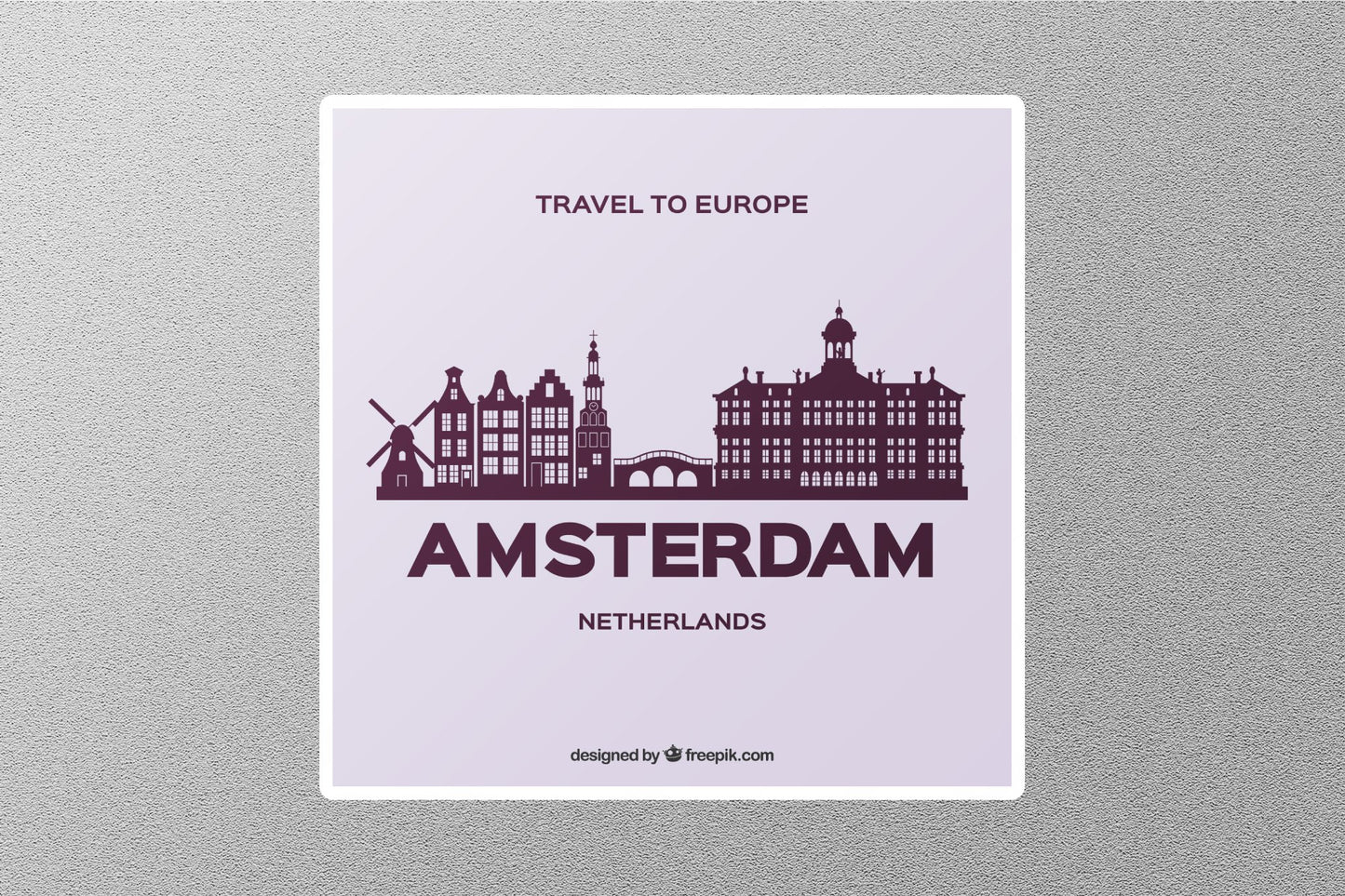 Wholesale Amsterdam Netherlands Travel Sticker