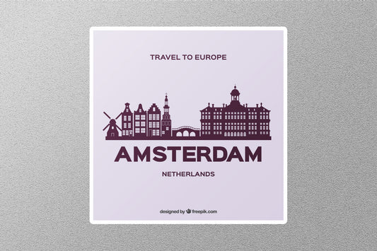 Wholesale Amsterdam Netherlands Travel Sticker