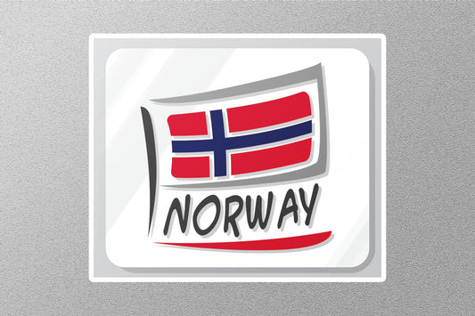 Norway Flag 3 Travel Sticker