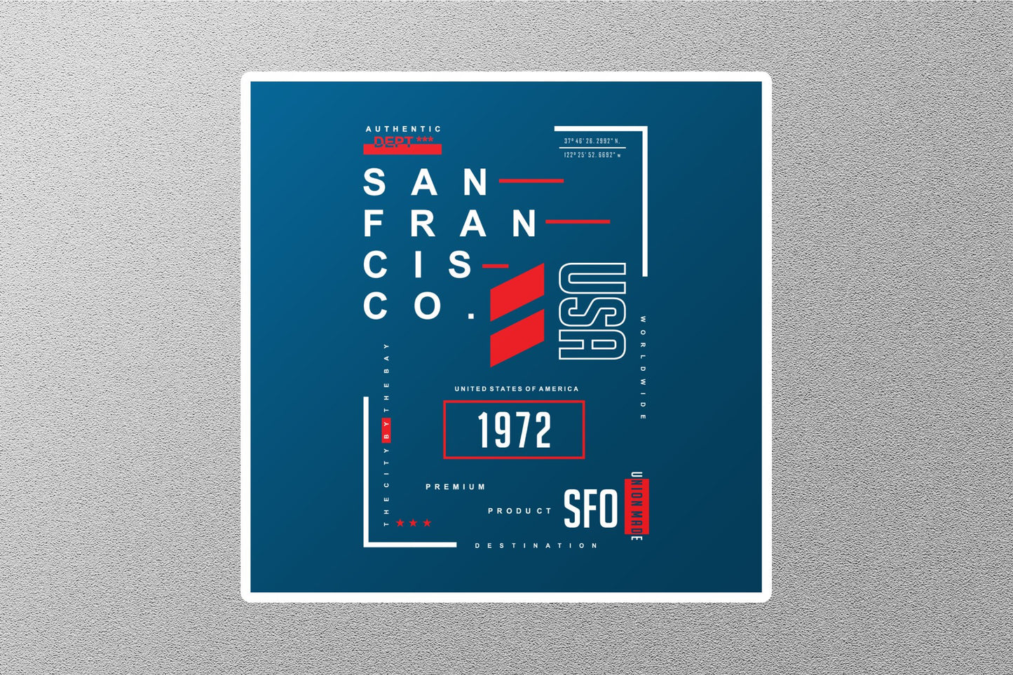 Wholesale San Francisco USA Travel Sticker