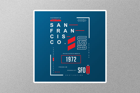 Wholesale San Francisco USA Travel Sticker