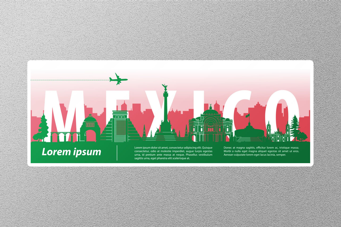 Wholesale Mexico Lorem Travel Sticker