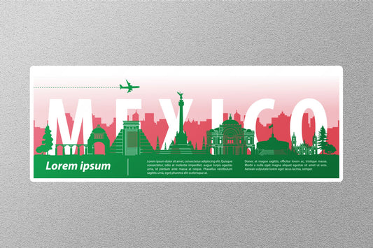 Wholesale Mexico Lorem Travel Sticker