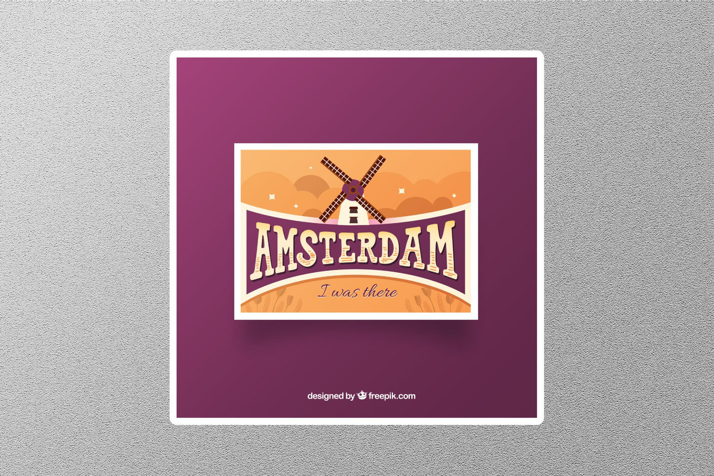 Wholesale Amsterdam I Was There Travel Sticker