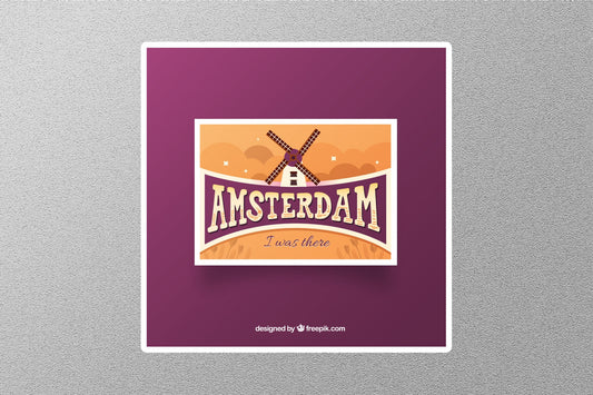 Wholesale Amsterdam I Was There Travel Sticker