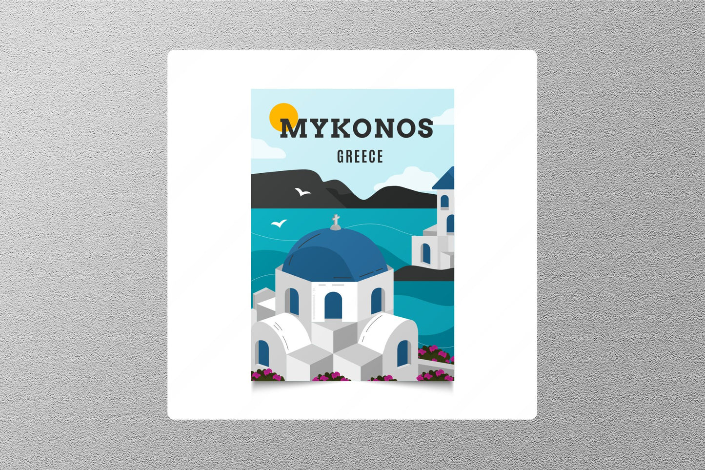 Wholesale Mykonos Greece Travel Sticker