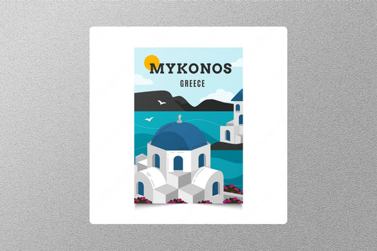 Wholesale Mykonos Greece Travel Sticker