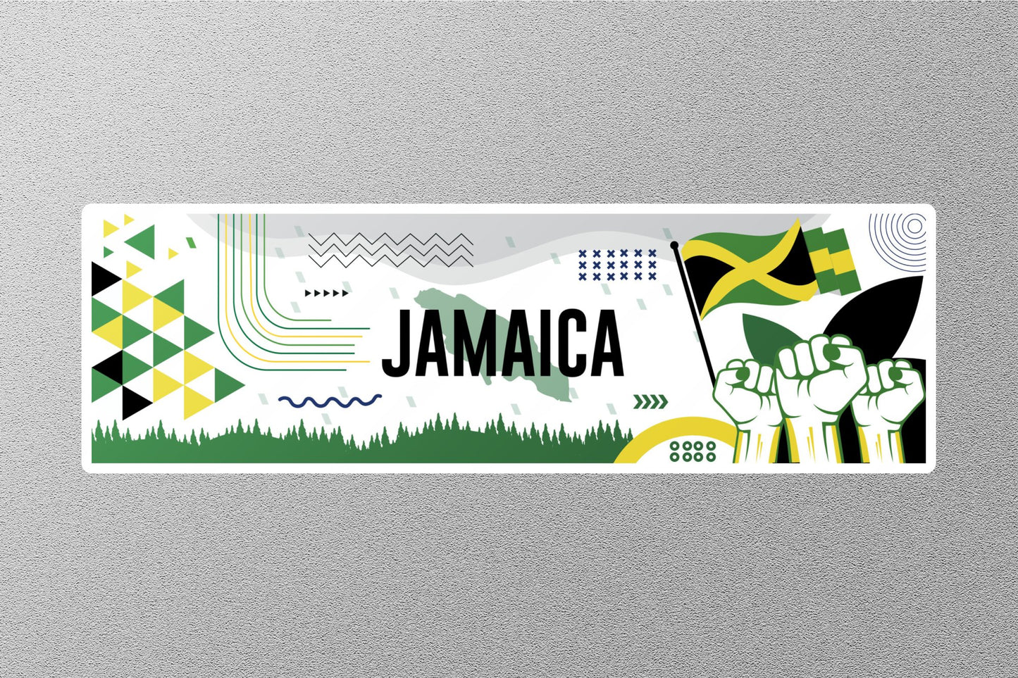 Jamaica Flag 4 Travel Sticker