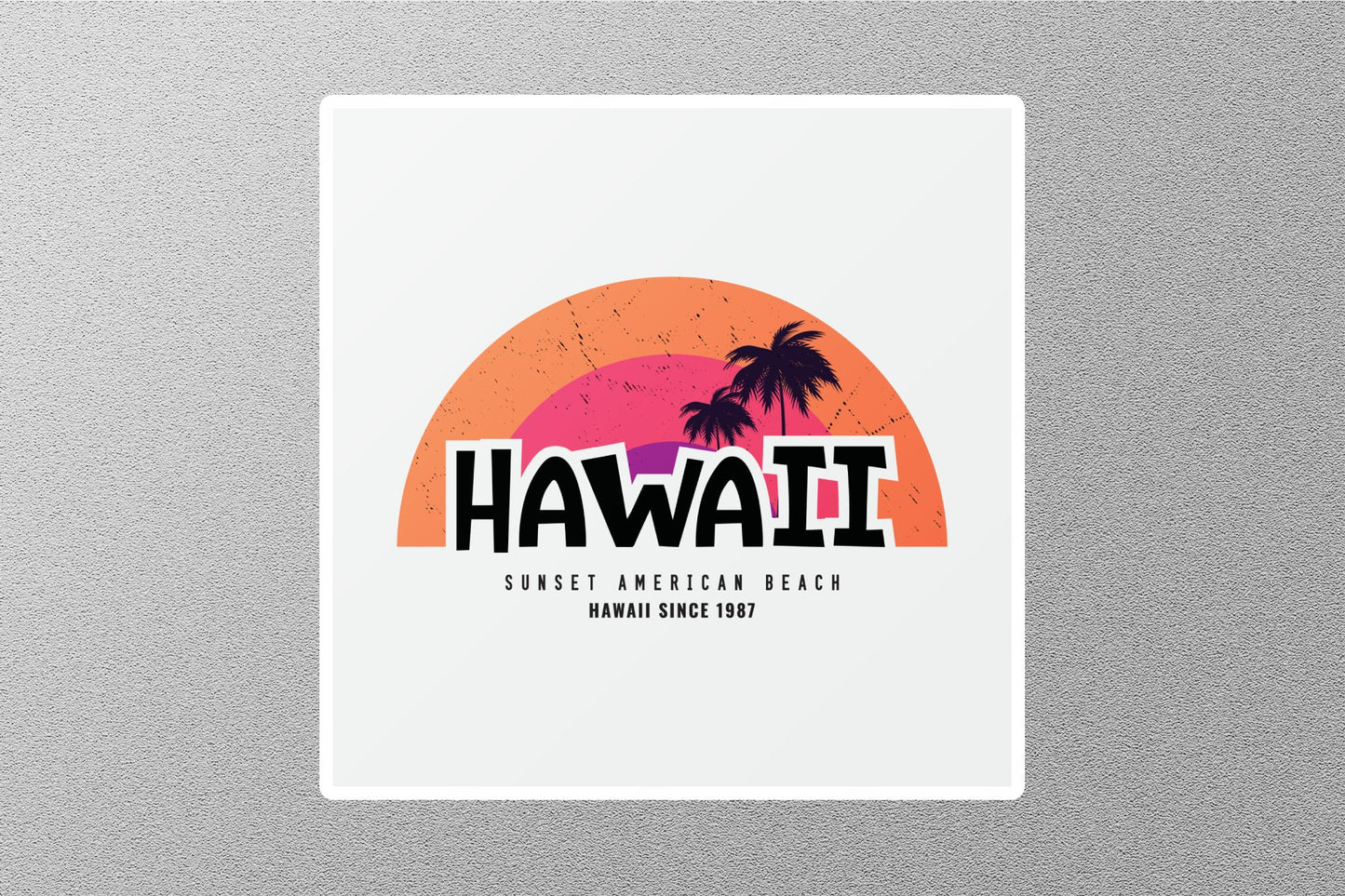Wholesale Hawaii Sunset Beach Travel Sticker