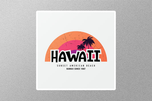 Wholesale Hawaii Sunset Beach Travel Sticker