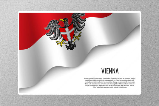 Vienna Flag Travel Sticker