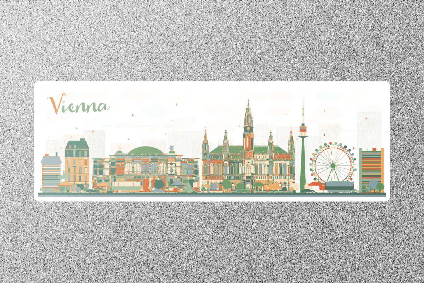 Wholesale Vienna City Travel Sticker