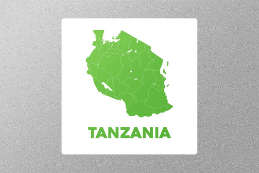 Wholesale Tanzania Map Travel Sticker