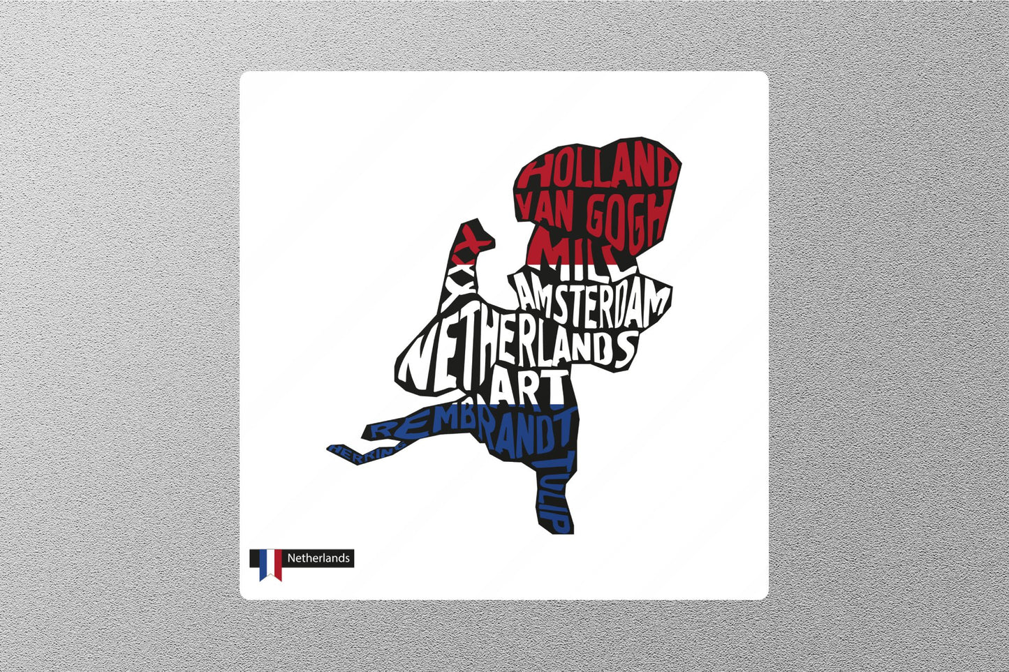 Wholesale Netherland Map Travel Sticker