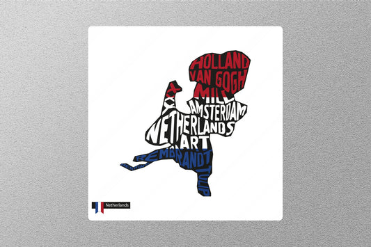 Wholesale Netherland Map Travel Sticker