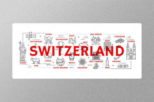 Wholesale Switzerland 4 Travel Sticker