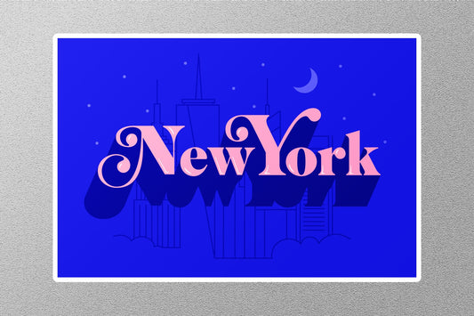 New York 3 Travel Sticker