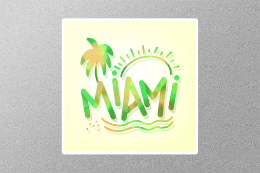 Wholesale Miami Beach Travel Sticker