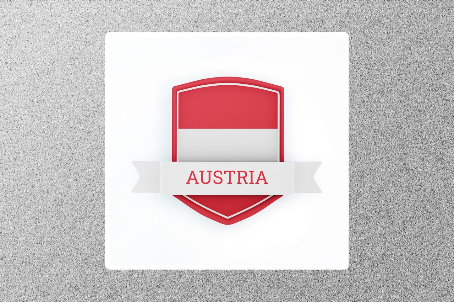 Austria Flag Badge Travel Sticker