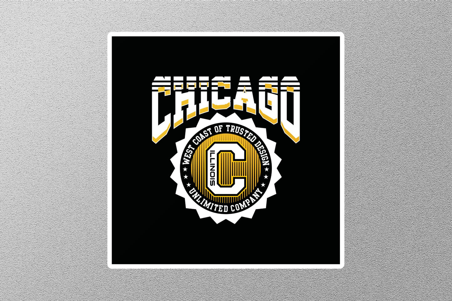 Wholesale Chicago 2 Travel Sticker