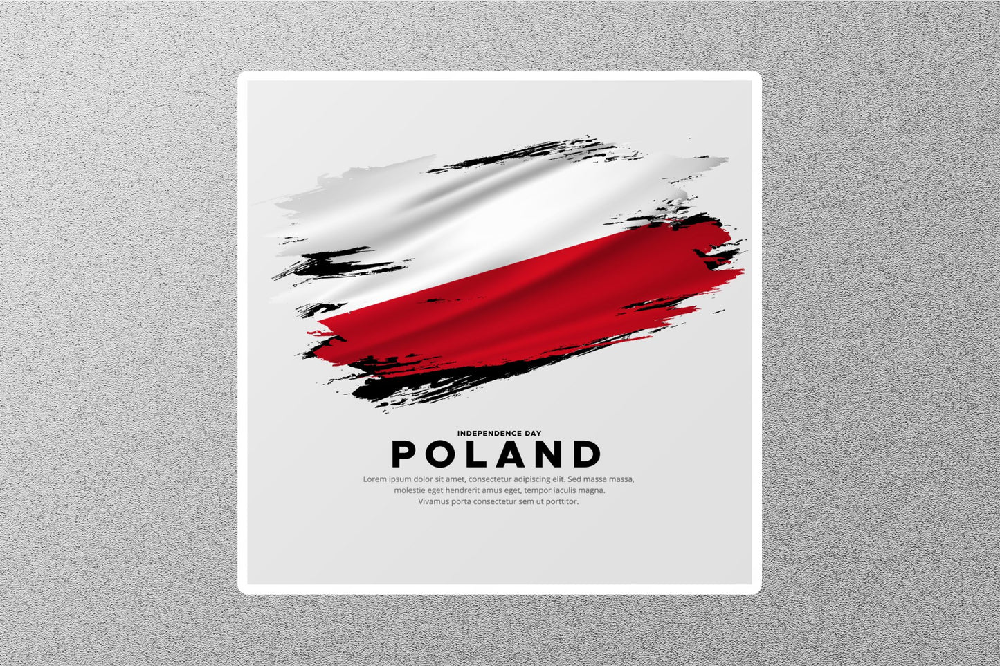 Poland Flag 5 Travel Sticker