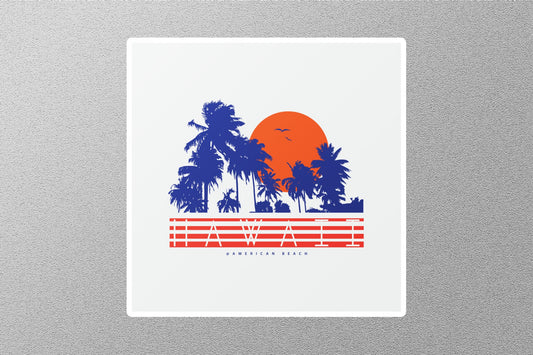 Wholesale Hawai Beach Sunset Travel Sticker
